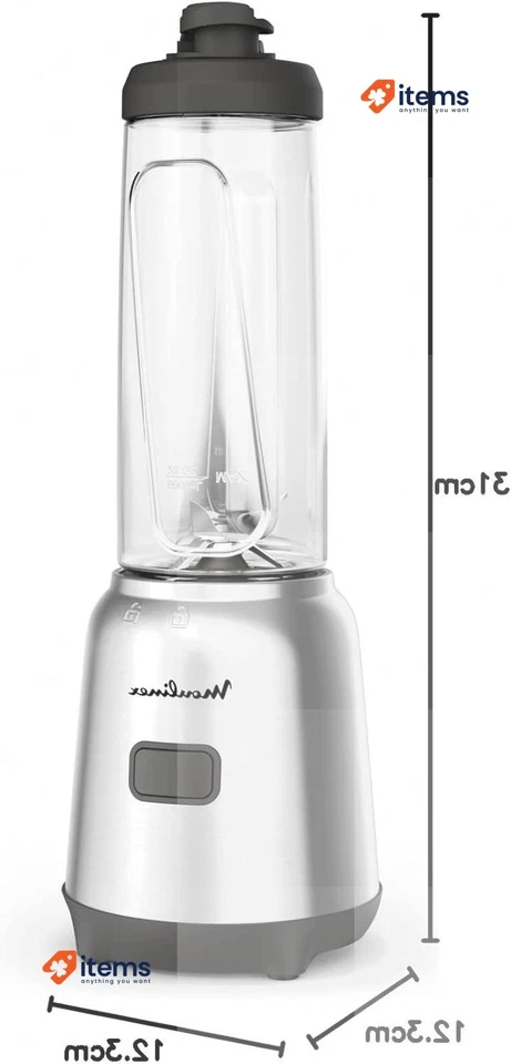 Moulinex Mix & Move Licuadora, 300 W, Capacidad Total 0.8 L LM15FD10 Útil - Imagen 2 de 4