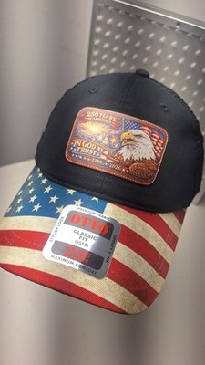 USA 250th Anniversary Hat Eagle Fireworks In God We Trust Patriotic Cap Otto New