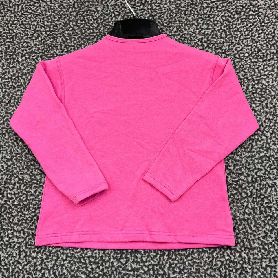 Mariposa Shirt Kids Small 6-6X Pink Fruit of the Loom Long Sleeve Round Neck - Image 2 of 4