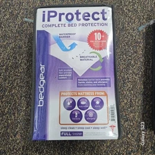 NIP! BedGear iprotect  Mattress Protector Full Size Bed cover waterproof bedding