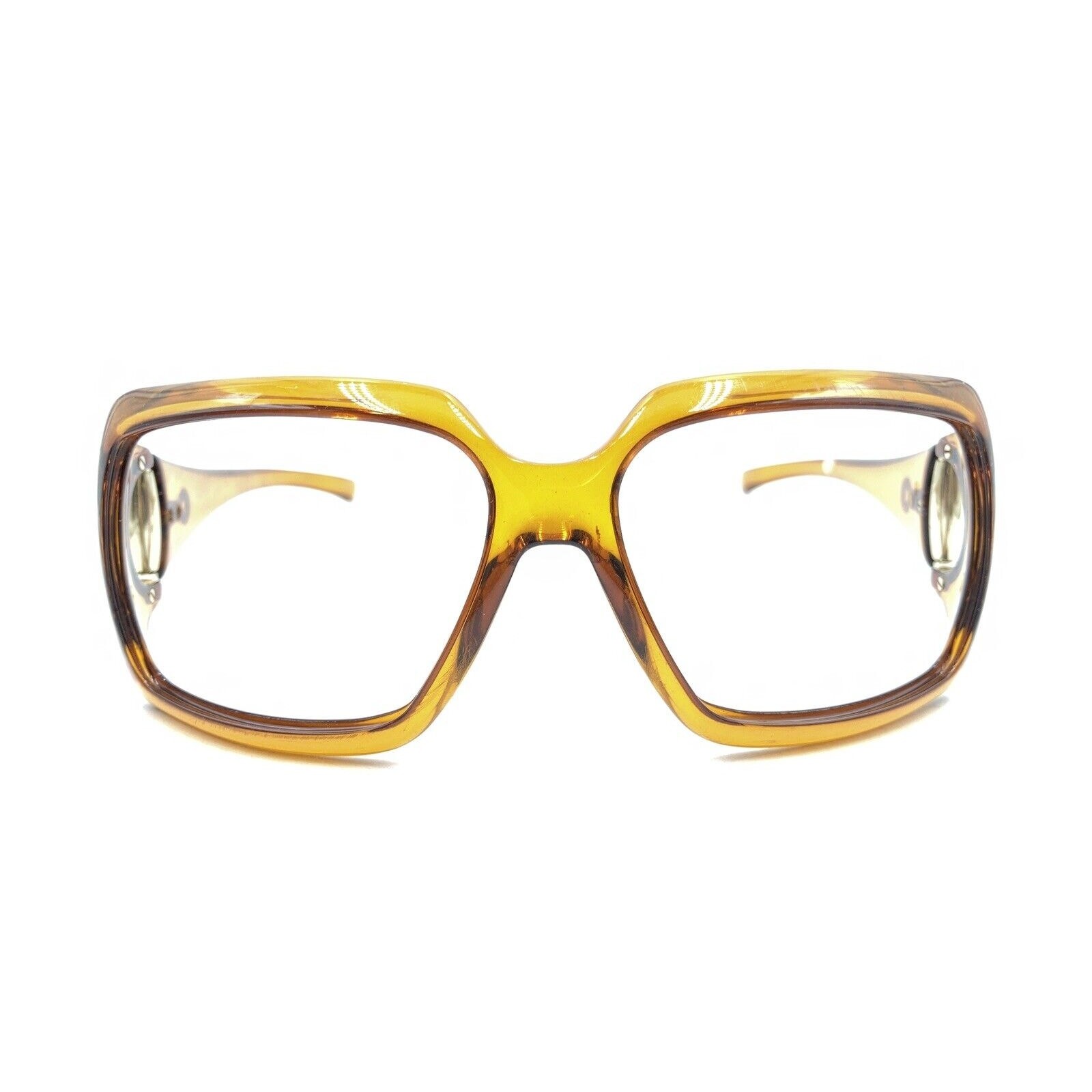 Gucci Translucent Brown Square Oversize Wrap Sung… - image 6