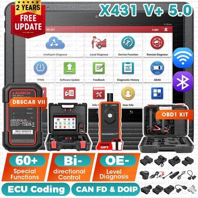 LAUNCH X431 PRO3S+ V5.0 Elite V+5.0 Bidirectional Diagnostic Scanner Key Coding