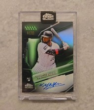 2026 Topps Chrome Black Yanquiel Fernandez Rookie Auto /99 Green 