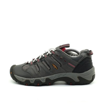 Keen Damen 1011280 Sneaker Grau Leder/Mesh Low-Top Outdoor Wanderschuhe EU 37.5