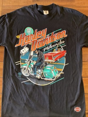 Vintage Harley Davidson Elvis Presley Good Times Shirt Sz XL SSI Tag NOS Black