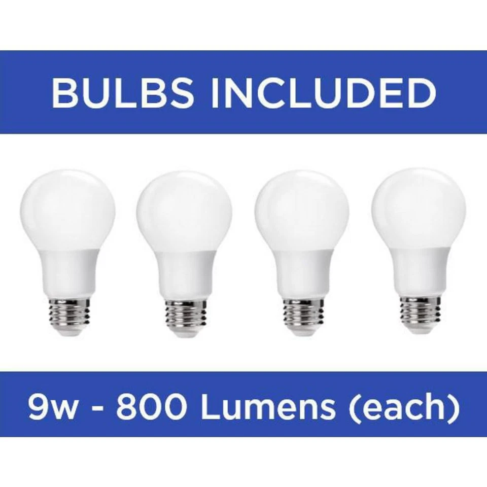 4-Light Universal Ceiling Fan Light Kit for AirPro Collection Ceiling Fans, N... - Image 3 of 4