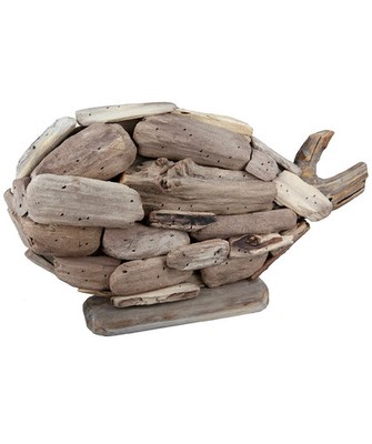Dekofigur Fisch aus Holz von Gilde - maritime Dekoration