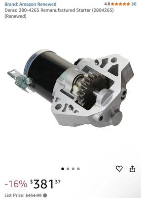 DENSO 280-0445 | Toyota Corolla Starter Motor (Vehicle Custom Fit - View #3