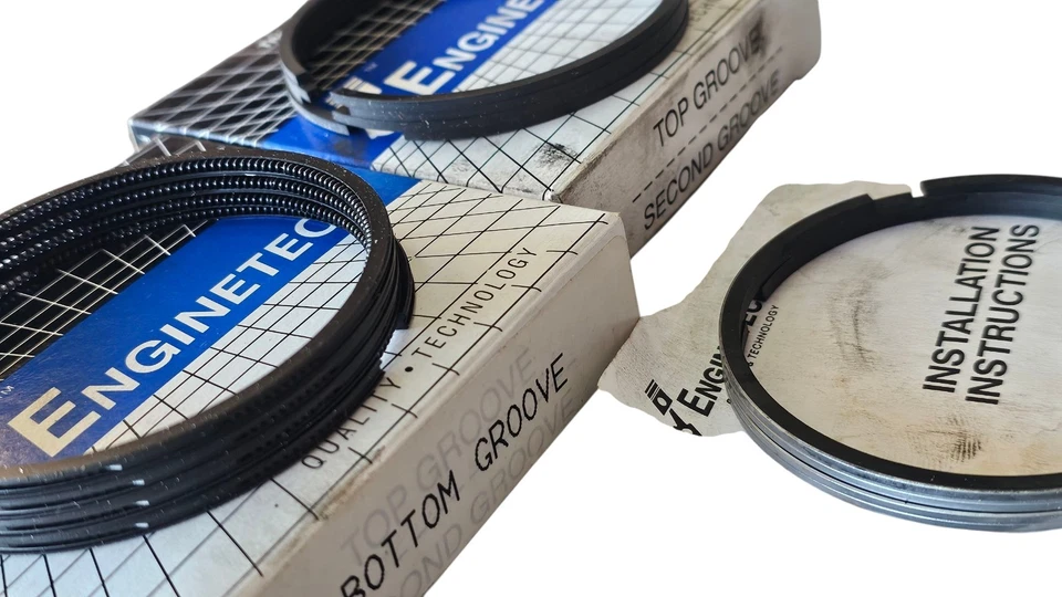 Anillos de pistón Enginetech para 85-87 Volkswagen VW Golf Audi diésel 1,6 L nuevo de stock Foto 2 de 3