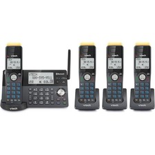 Super Long Range 4-Handset DECT 6.0 Cordless Phone for Home with Answering