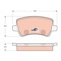 Bremsbelagsatz Scheibenbremse TRW GDB1685 Cotec FüR Volvo Land Rover Ford