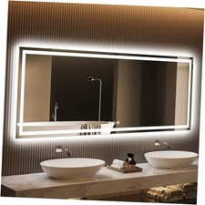 LED Bathroom Mirror 28x60 Inch Anti-Fog Bathroom Mirror with 28"L x 60"W