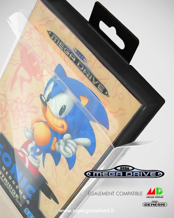 Crystal Box Étui de protection Sega Megadrive/Master System/32X Anti UV 0,5mm