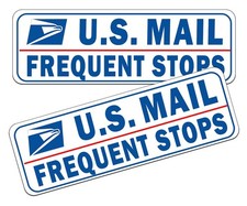 Mail Delivery Driver Magnetic Signs - 2 Pack Rural Carrier Delivery Frequent ...