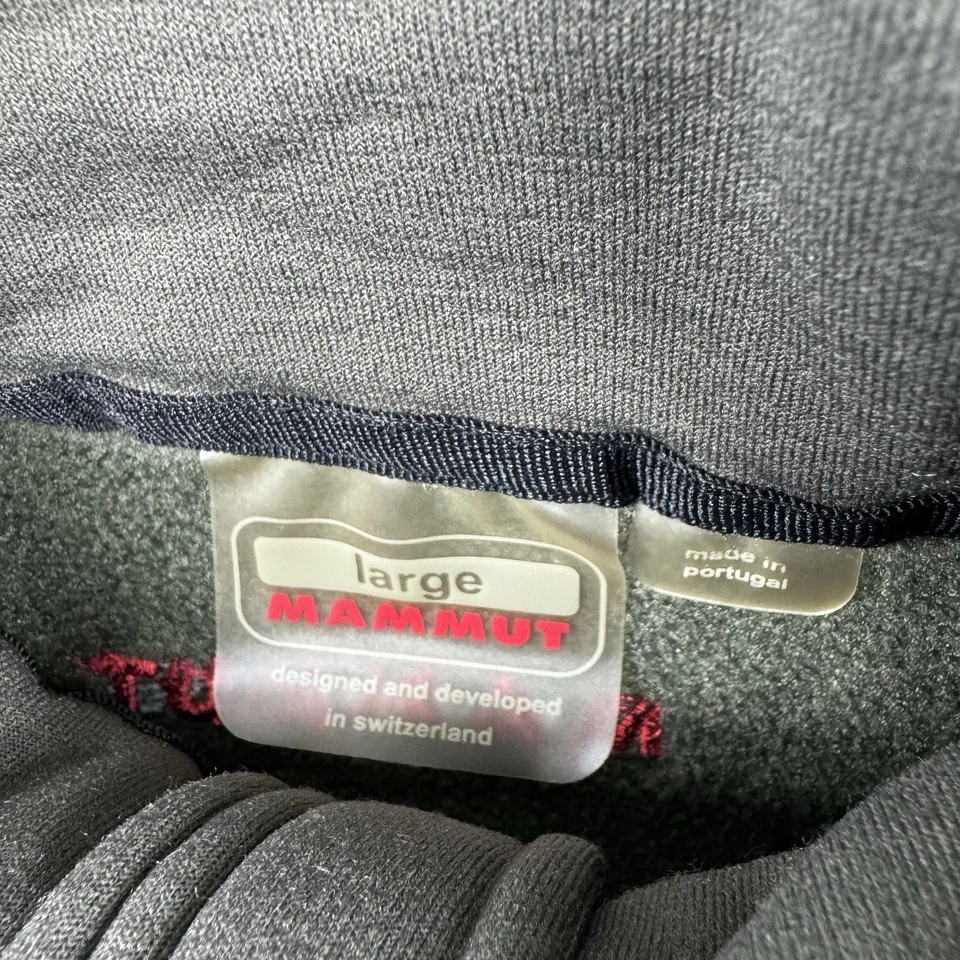 Vellón Mammut Gris Rojo Spellout Hombre’s 1/2 Cremallera Hombre Talla Grande Portugal  Foto 3 de 4
