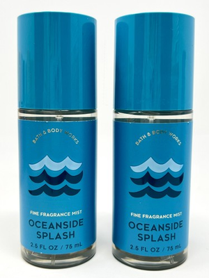 #ad Set 2 Bath amp; Body Works OCEANSIDE SPLASH Fine Fragrance Mist 2.5 oz Travel NEW $24.50