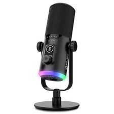 D30 USB/XLR Gaming Microphone Kit Dynamic PC Mic RGB Desktop Stand Mute Vocal