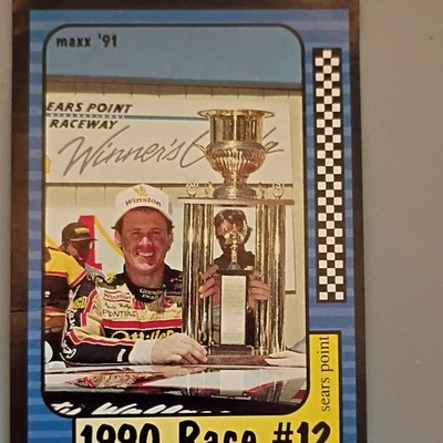 J.R. Maxx 1991 Maxx '91 Rusty Wallace Sears Point #182 NASCAR Card /240