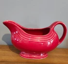 LARGE Fiesta GRAVY Boat scarlet red FIESTAWARE hlc FIESTA, handle