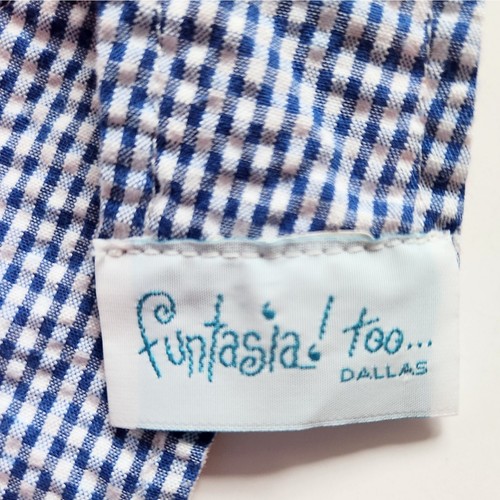 Funtasia! Too Dallas Vintage 90s Lawn Mower & American Flag Reversible Shortalls - Picture 3 of 8
