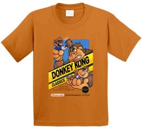 Donkey Kong Classic Nes Video Game Cover T Shirt