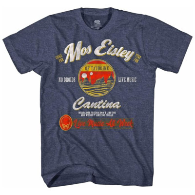 STAR WARS Mos Eisley Cantina Tatooine Men's Adult Graphic Tee T-Shirt