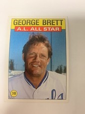 1986 Topps AL All Stars George Brett Kansas City Royals