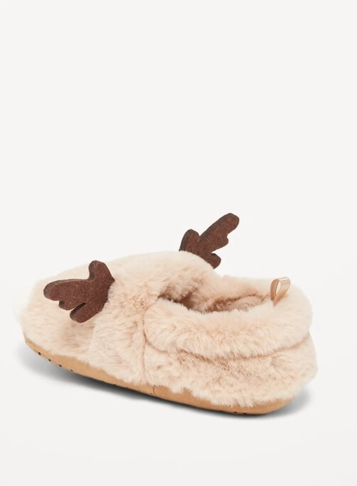 Zapatillas antiguas azul marino para niños pequeños niños niñas unisex Critter reno talla pequeña (7/8) Foto 2 de 3