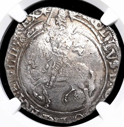 ENGLAND. Charles I, 1625-1642. Hammered Silver Halfcrown, S-2779, NGC XF40