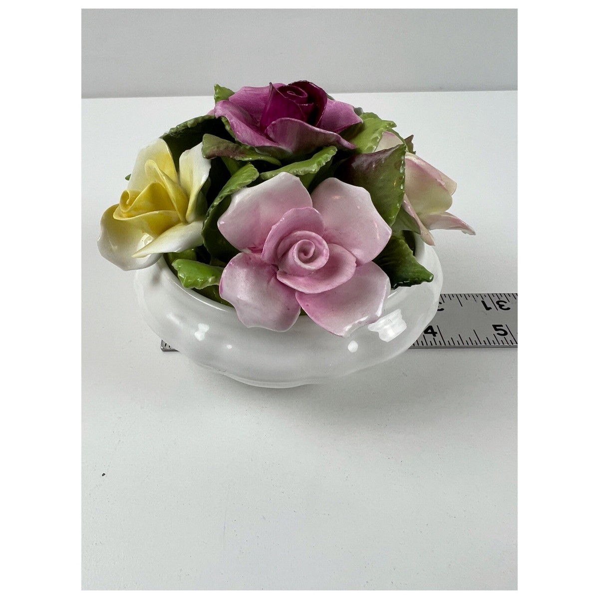Vintage Coalport Bone China Flower Bouquet Cottage Figurine Made