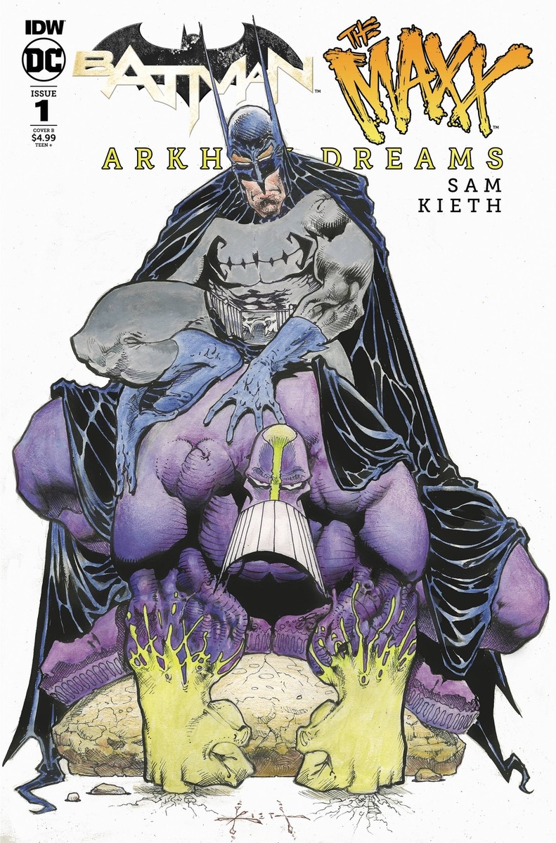 BATMAN MAXX ARKHAM DREAMS #1 VARIANT COVER SAM KIETH NM 1ST PRINT DC IDW 2018