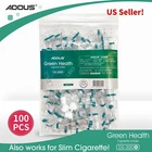 100 Pcs Pack Disposable Tobacco Cigarette Filter Holder Slim Convert Reduce Tar