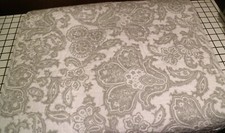 Tommy Bahama Gray White Paisley Medallion Set/2 King Quilted Pillow Shams 21X38