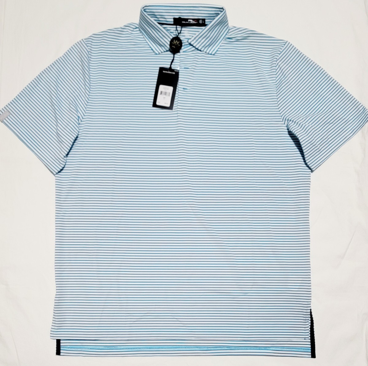 Ralph Lauren RLX Golf UV Polo Shirt Torrey Pines Blue Sz L Men NWT