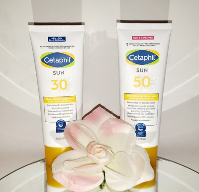 Cetaphil Sheer Mineral Sunscreen Broad Spectrum SPF 30 or 50 3oz YOU CHOOSE