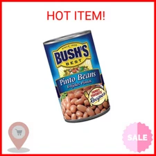 BUSH'S BEST 16 oz Canned Pinto Beans, Source of Plant Based Protein and Fiber, L