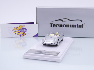 Tecnomodel TM43-61D # Porsche 550A RS Press Version  1957 '' silber '' 1:43 NEU