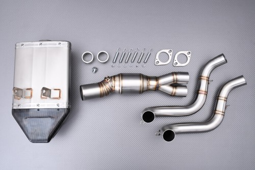 Linea Completa /Sistema di Scarico Completo KAWASAKI Z650 Z-650 ER650H 2017-2019 - Picture 2 of 10