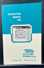 EICO Instruction Manual for Model 950B Resistance Capacitance Comparator Bridge