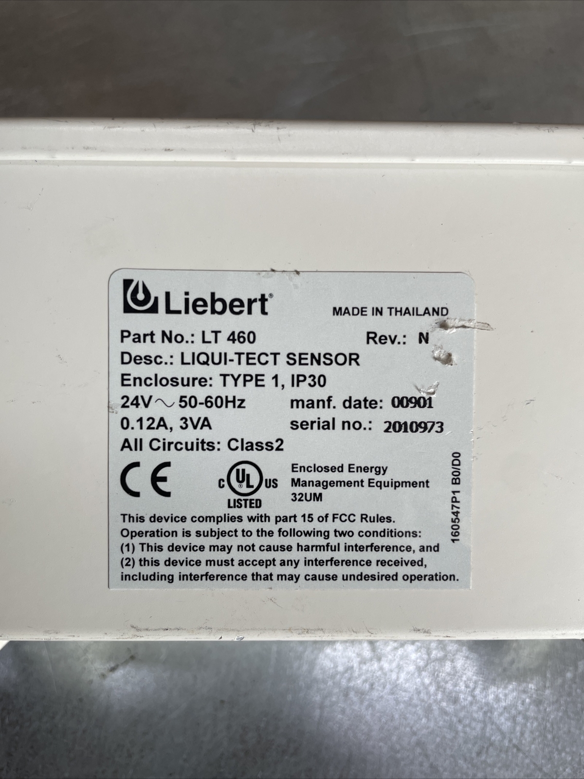 Lt460 Liebert LT460 Liqui-tect Sensor | eBay