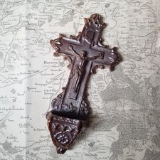 Rare Bénitier Ancien Grès De Beauvaisis Fin XIXè Parfait Etat