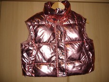 Rosa-kupferne Glanznylonweste, Weste, Lackweste, Lack, Größe "L" 40/42 *NEU*