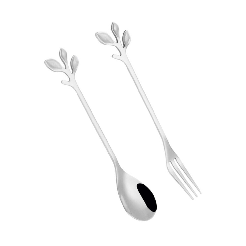 8 Pcs Sugar Spoons Serving Forks Stainless Steel Tablespoon eBay