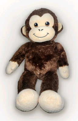 Build A Bear B.A.B Workshop Plush Brown & Tan Monkey 18'' Stuffed Animal Toy GUC