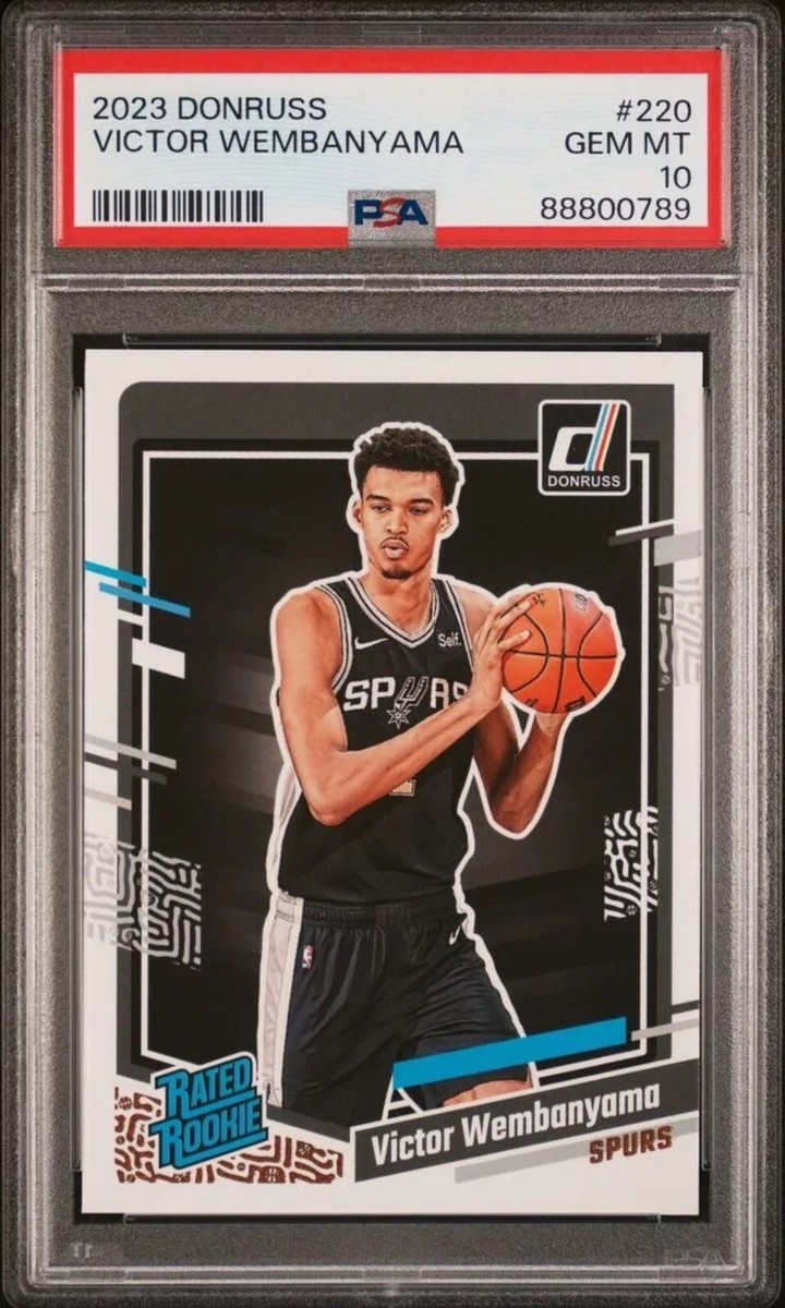 2023 Donruss Victor Wembanyama PSA 10 #220 Rated Rookie RC Gem