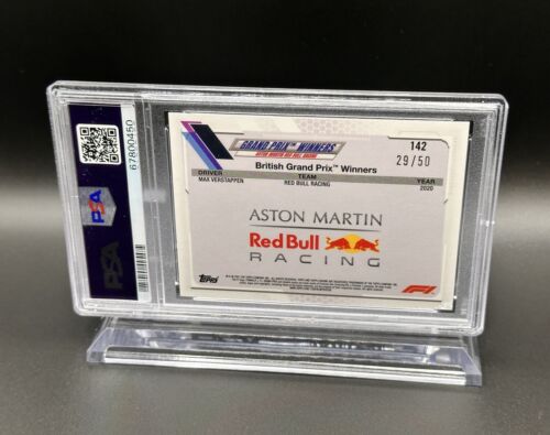 Max Verstappen PSA 10 Portrait 2021 Topps Chrome F1 Gold /50 Sapphire #142 - Picture 2 of 5