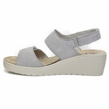 Mephisto Sandalo Donna Thina In Pelle Grigio Chiaro – Con Plantare Anatomico SOFT-AIR E Tacco Piatto 2cm - 5