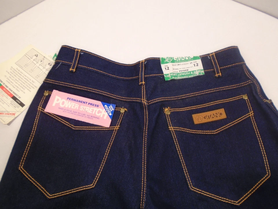 Gitano NWT Vintage Dark Wash Tapered Mom Jeans Vtg sz 12 high rise short stretch - Image 2 of 4