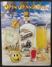DR. McGILLICUDDYS Vanilla Schnapps 17"x13.5" Metal Tin Sign Bar Pub Ad Decor