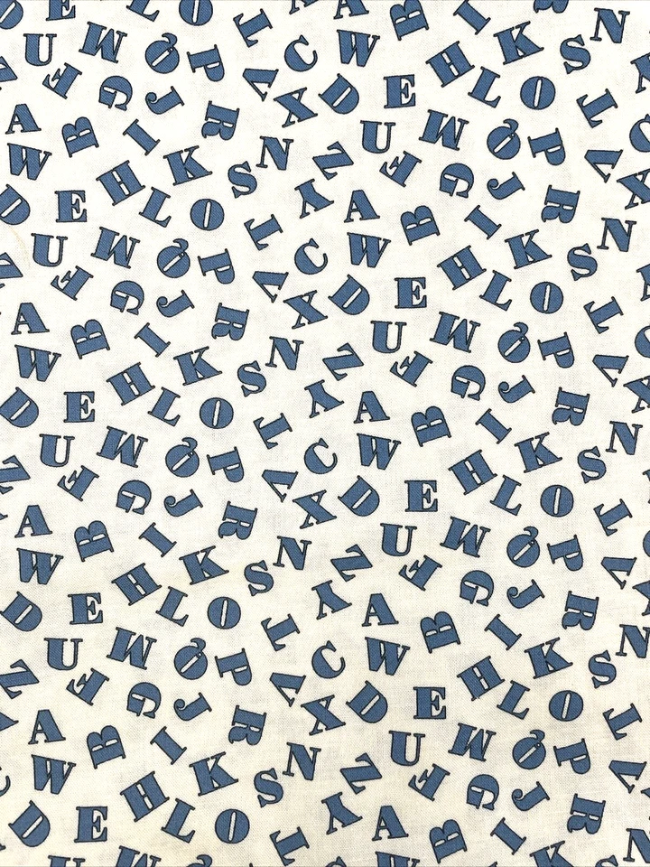 Moda American Jane Fabric Lot Print ABC 123 Reproduction Print Retro - Image 3 of 4